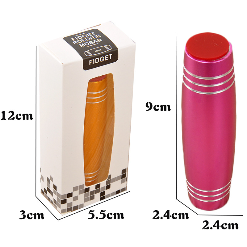 1 PC Mokuru Fidget Stick Flip Stress Reliever Desk Toy Antistress Desktop Roller Toy Kururin Wood Fidget Stick Mokuru