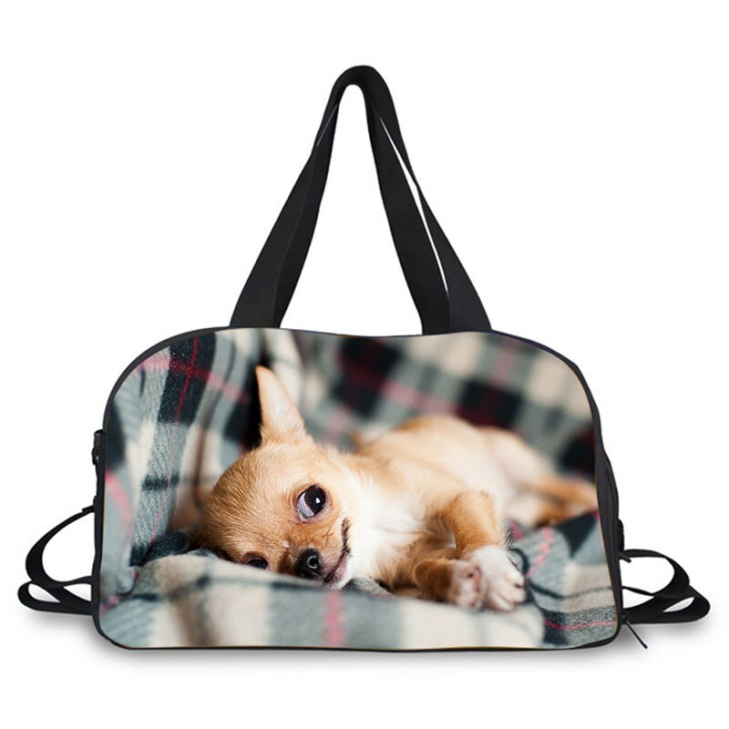 3D Huisdier Katten En Honden Print Mode Grote Capaciteit Dames Bagage Tas Reistas Print Reisbagage Tas Toevallige tas