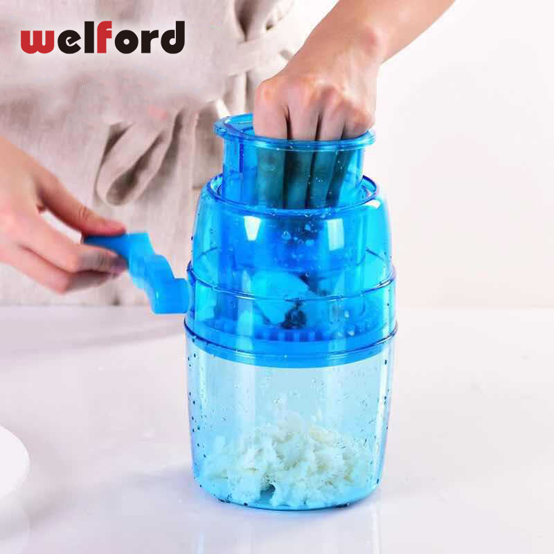 Mini Hand-Gekröpft Eis Eismaschine Brecher Manuelle Eis Maschine freundlicher Hause Gefrorene Obst Nachtisch Maschine Obst Eis werkzeuge