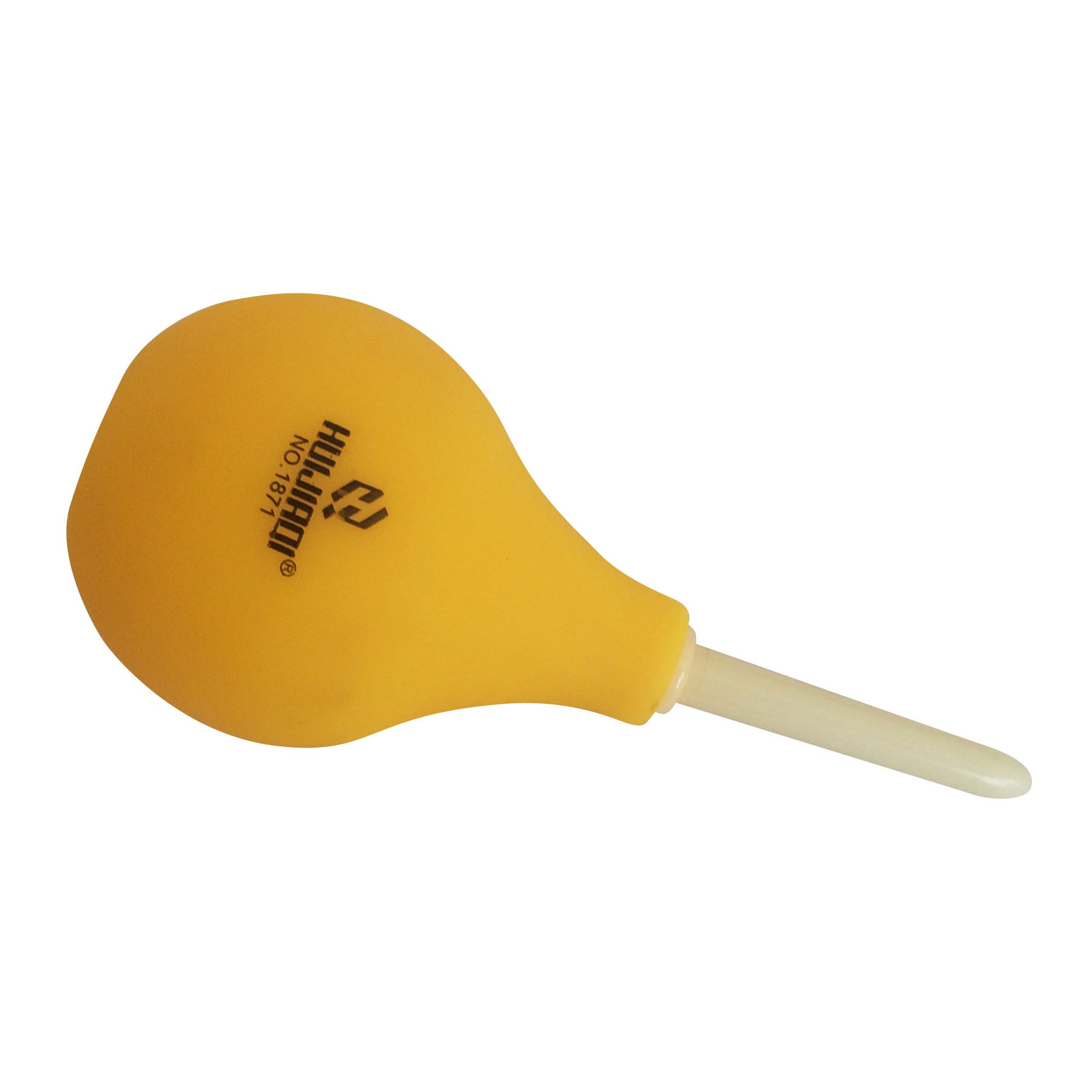 Blower/rubber balg met lange tip-geel