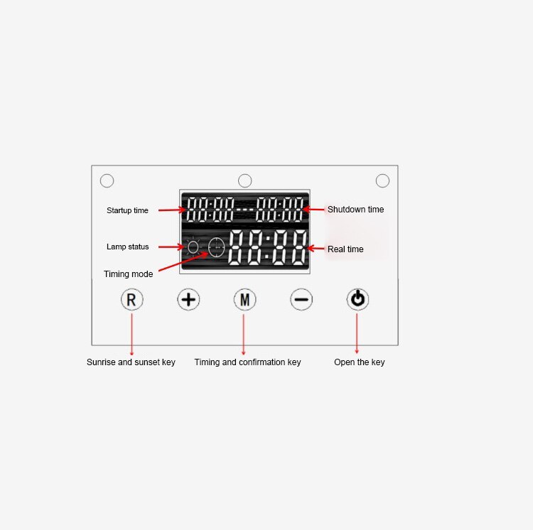 Controlador de temporizador inteligente para acuario, sistema de Control de sincronización de luz