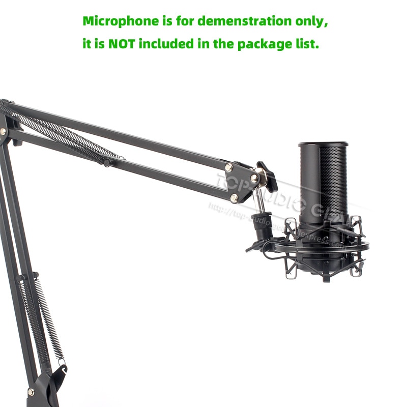 Desktop Suspension Scissor Boom Arm Microphone Stand + Shock Mount Holder For Razer Seiren X Mic Tabletop Shockmount Bracket