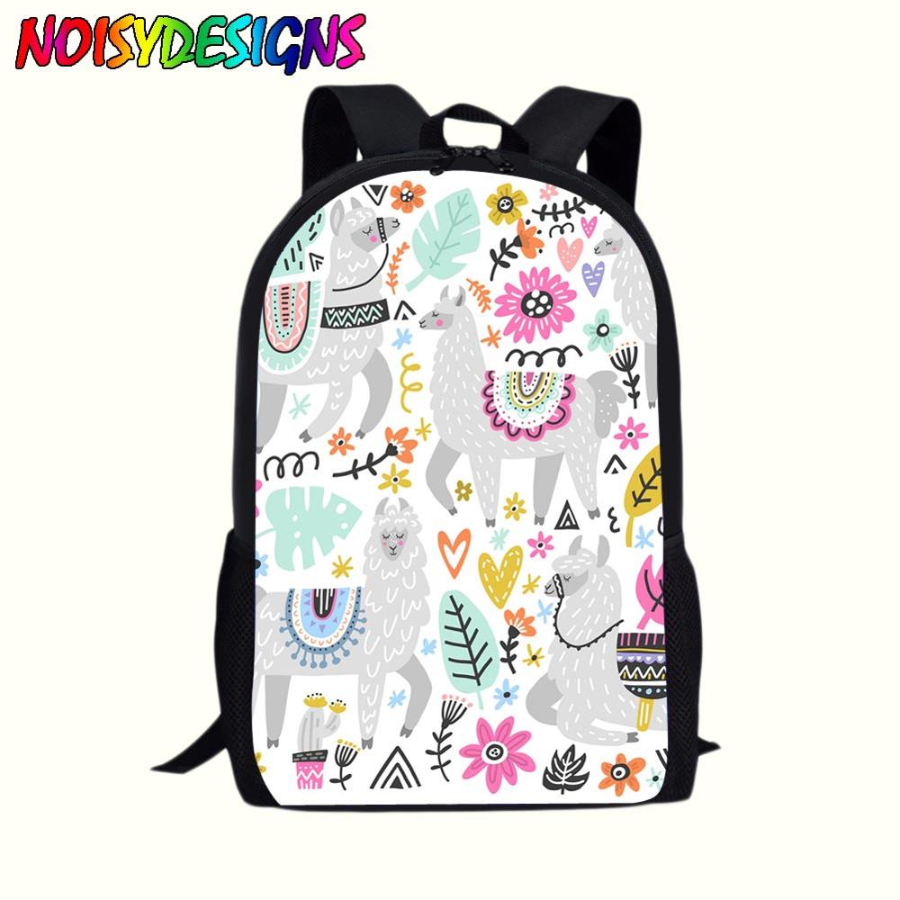 Student Llama Backpack Graphic Backpack School Alpaca Book Travel Shoulder Bag Llama Toy Bags Llamas Fortnit Stuffed Bag: LMAN0103C
