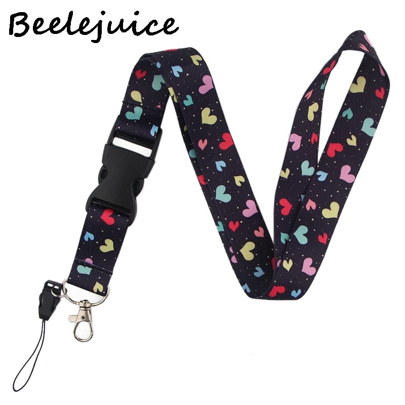 Kleurrijke Regenboog Liefde Lanyards Cool Neck Strap Omboordsels Linten Telefoon Keys Id Kaarthouder Lanyard Voor Sleutels Diy Hang Touwen