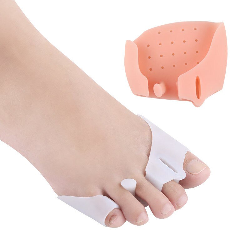 1 par silikone fod finger tå separator fodpleje værktøj knyst skinne glattejern corrector hallux valgus massager beskyttelsesfødder