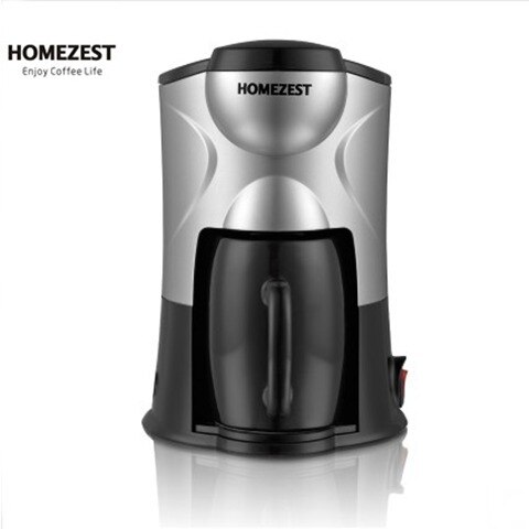 Coffee machine single single cup household mini American drip coffee maker tea maker: Black