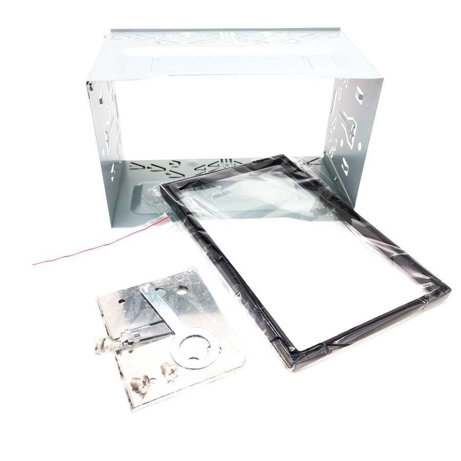 universell 2 din metall fascia montering bindestrek-sett til bilradio dvd stereo installasjonsramme