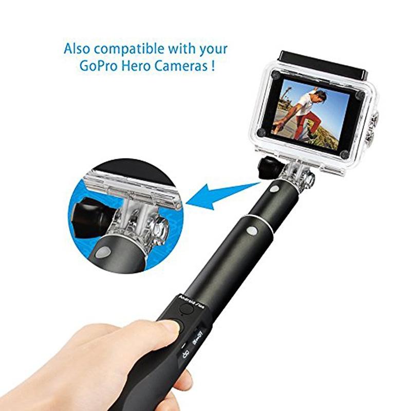 EastVita Smart Selfie Stick handle sticks with Bluetooth remote shutter extendable for Camera IOS Android Smartphones r5