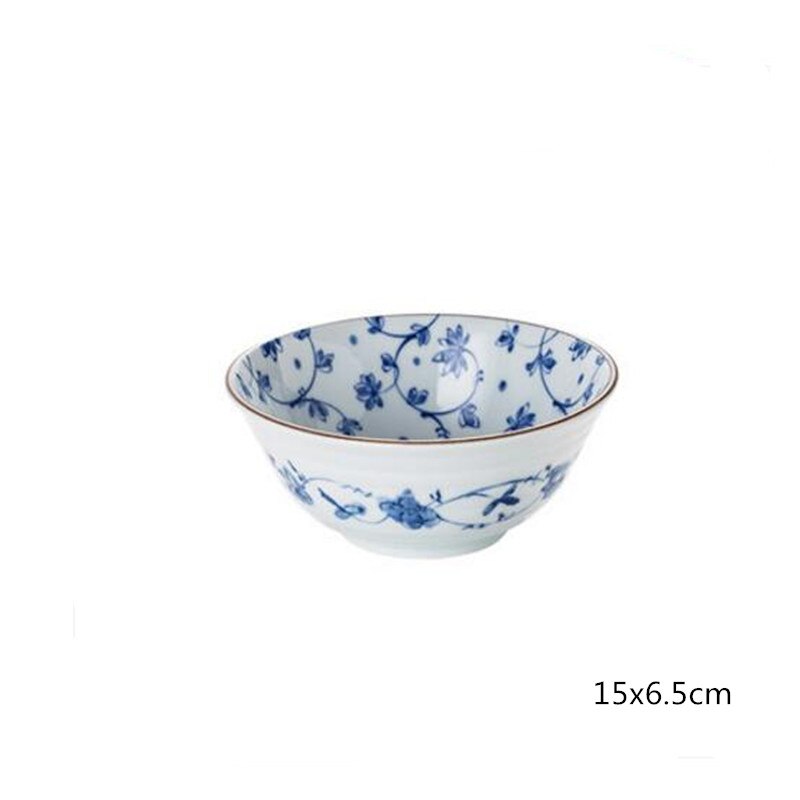 1 pcsjaponais petit déjeuner assiette nourriture fruits dessert assiette snack plateau cuisine boîte de rangement japonais en céramique bol soupe bol ensemble de couverts: h