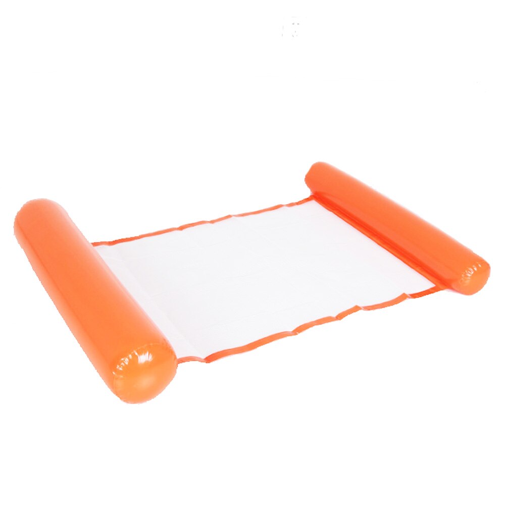 PVC Summer Inflatable Foldable Floating Row Swimming Pool Water Hammock Air Mattresses Bed Beach Water Sports Lounger Chair: B-Orange