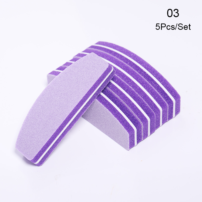 100 Stks/partij Double Side Mini Wegwerp Nail Buffer Bestanden Schuurblok Grit Professionele Pedicure Nagel Gereedschappen Nagelvijl: 4