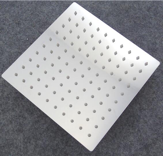 Dofaso douchekop hoge druk ronde en vierkante Kop Douche Sproeier Roestvrij ultradunne regendouche 4/6 /8 inch: square / 10cm showerheads