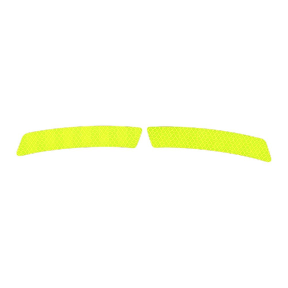 1Pair Car Exterior Accessories Adhesive Reflective Tape reflective strip Emergency sign Reflector Reflective tape Car sticker: Yellow