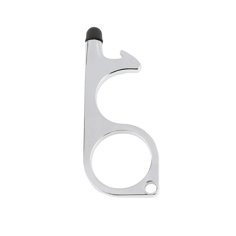 1pcs Anti Contact Door Opener No Touch Key Door Opener Key Chain Non-contact Door Handle Elevator Artifact Keychain: 01