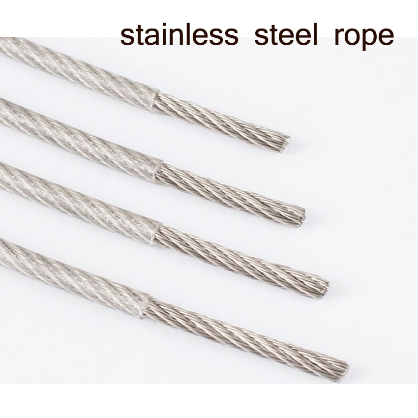 4mm Stainless Steel Rope Set Outdoor Clothesline 1M -10M Length