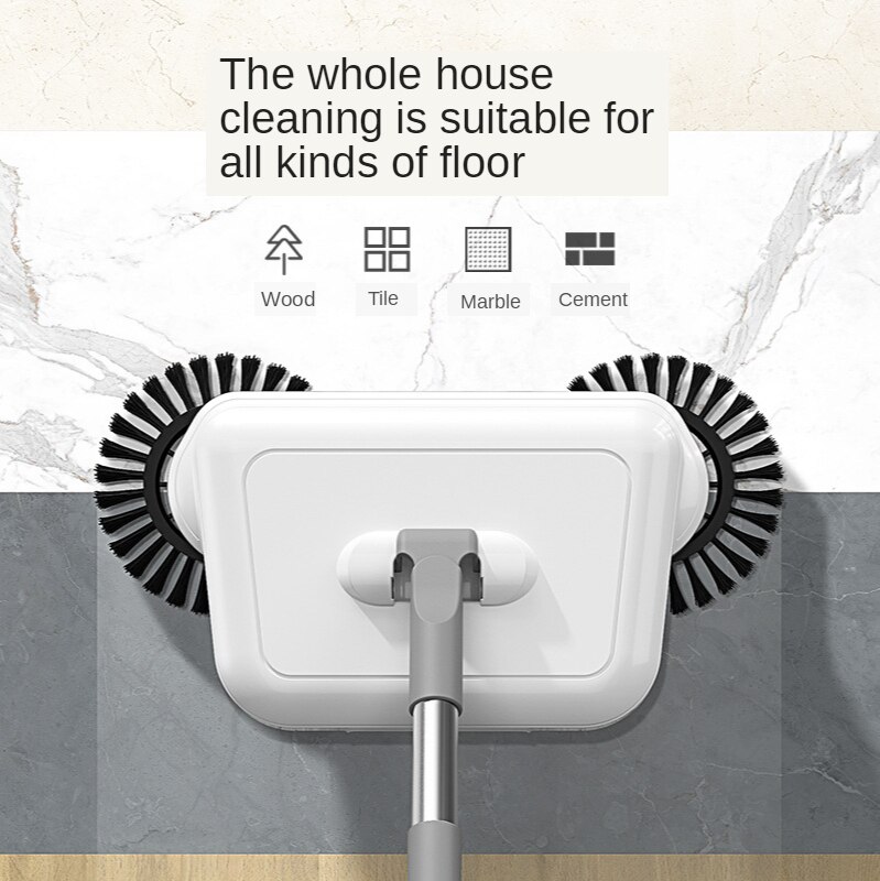 Hand-Push Lazy Sweeper Robot Vacuum Floor Sweeping Mopping Cleaning Broom Smart Carpet Machine Magic Household