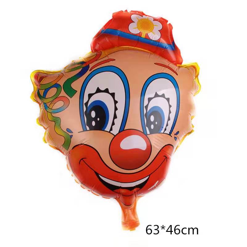 1pc färgglada unicorn tårta aluminium film ballong regnbåge tofs moln aluminium folie ballonger cirkus clown födelsedagsfest ballong