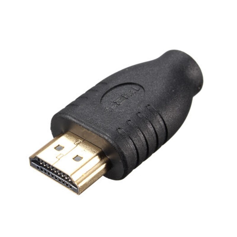 Universal Standard HDMI Male Type A to Mini HDMI Type D Female Socket Adapter Converter Travel Black