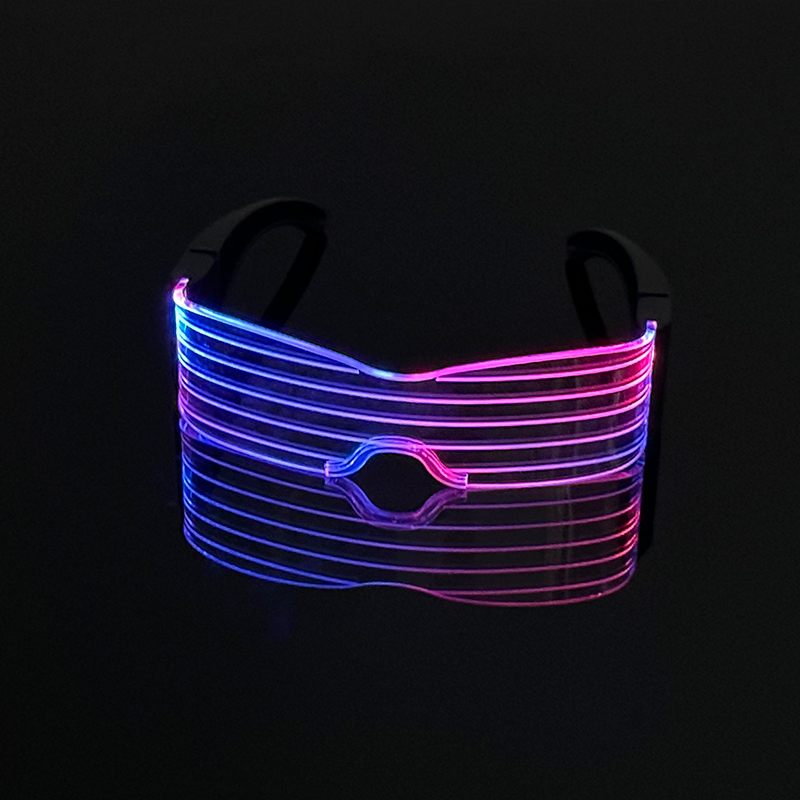 Novos óculos coloridos de led iluminados, óculos que brilham no escuro, óculos de festa neon, homens, mulheres, música, concerto, dança, decoração de bar