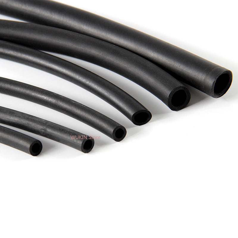 Fluorkautschuk-Schlauch Schwarz FKM Fluorkautschuk-Rohr Korrosionsbeständig, Säure- und Alkalibeständig, Ölbeständig 2mm~20mm