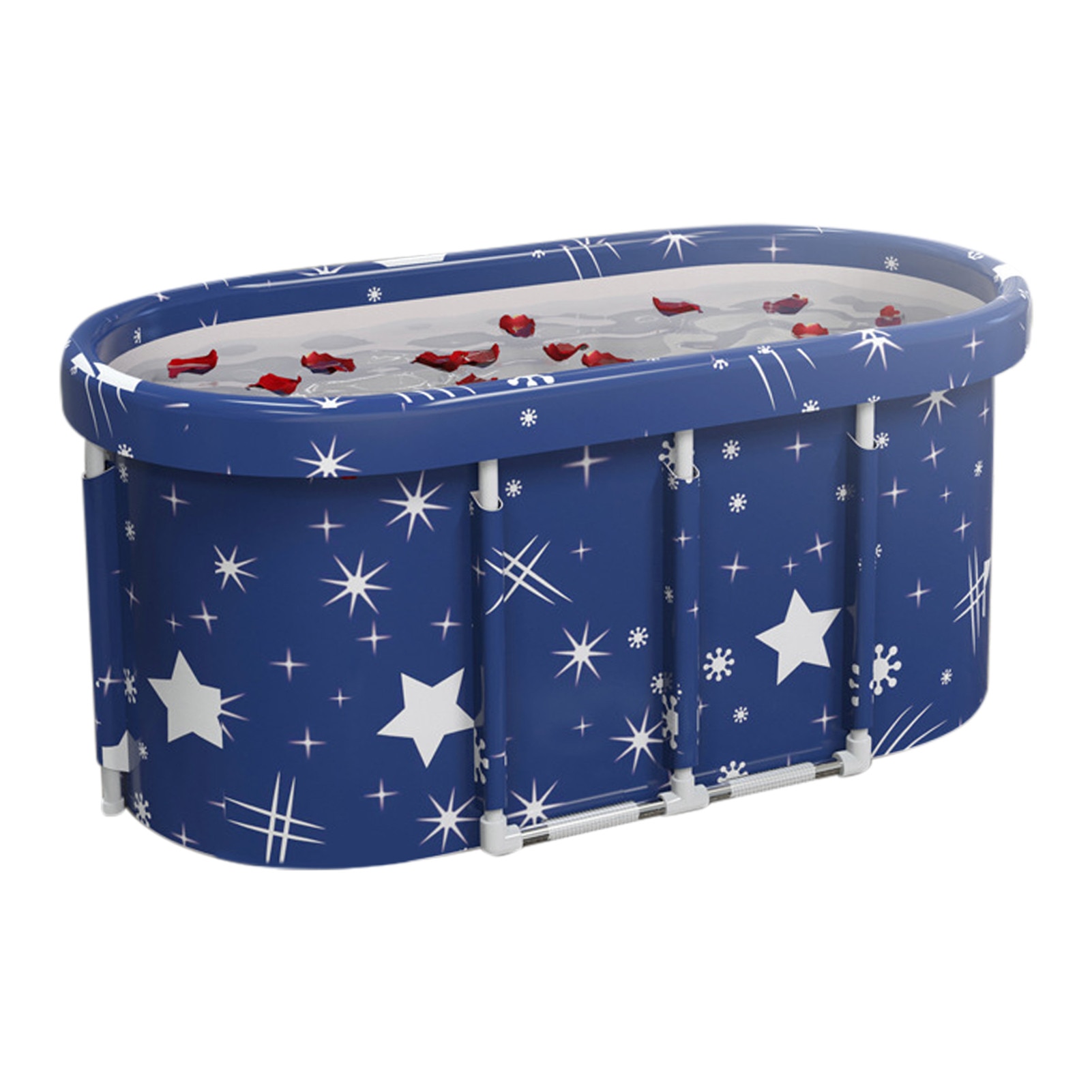 115 X60 X 51 cm Foldable Bathtub Adult Bath Tub Universal Pool Spa Bathtub Fold No Need To Disassemble Full Body Large Bathtub