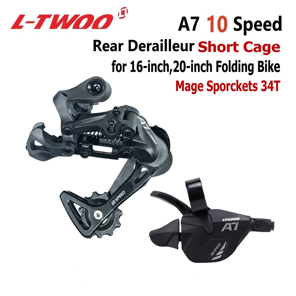 LTWOO-palanca de cambio de gatillo A7, 1x10, desviador trasero para bicicleta de montaña, piñones de Cassette de 10 velocidades, 42T, 46T, 50T, LTWOO
