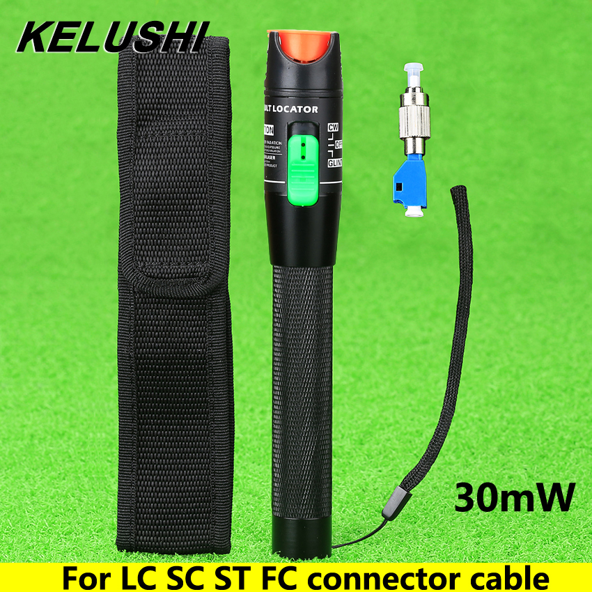 Kelushi Visual Fault Locator 30Mw Detector Fc Male Naar Lc Vrouwelijke Adapter Lc/Sc/St/Fc connector Kabel Glasvezel Tester