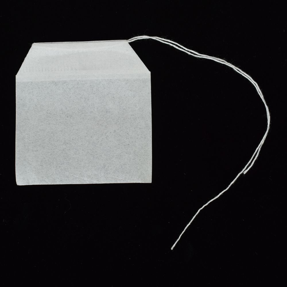 100 st tepåsar 5.5 x 7cm tomma doftande tepåsar med snöre läka försegling filterpapper för ört löst te köks teverktyg tillbehör