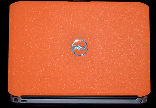 Laptop Carbon fiber Vinyl Skin Sticker Cover For DELL inspiron N5010 M5010 15R 15.6" old version: Orange Star Matte