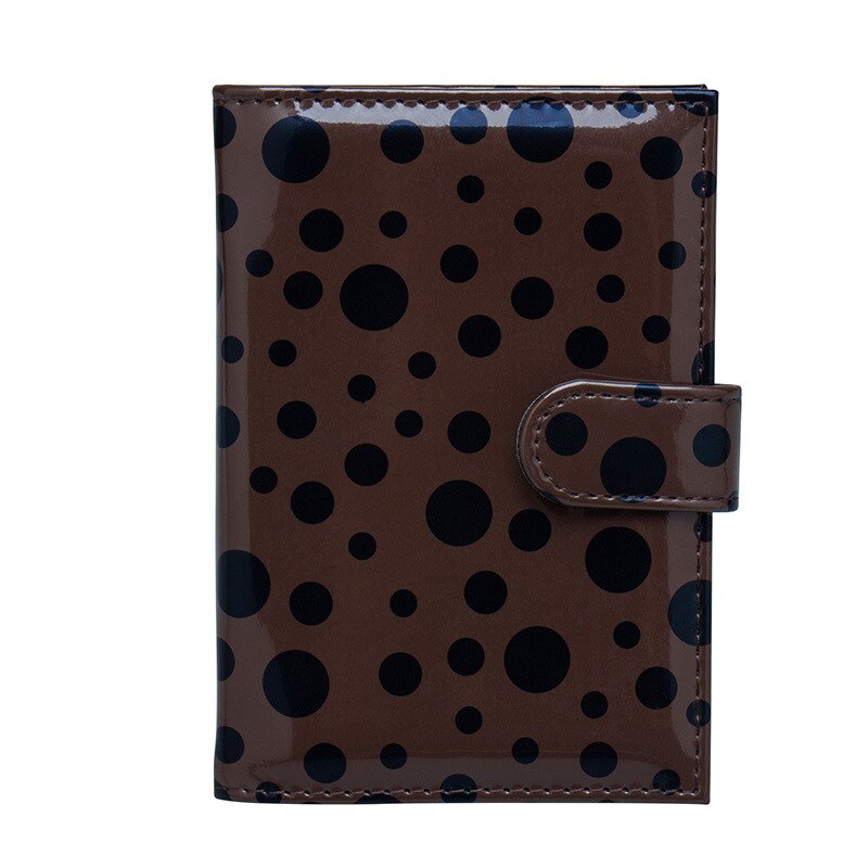 Zoukane Zwart Dot Pu Leer Paspoort Cover Gesp Paspoort Case Ticket Id Houder Paspoort Portemonnee Clip ZSPC51: Brown