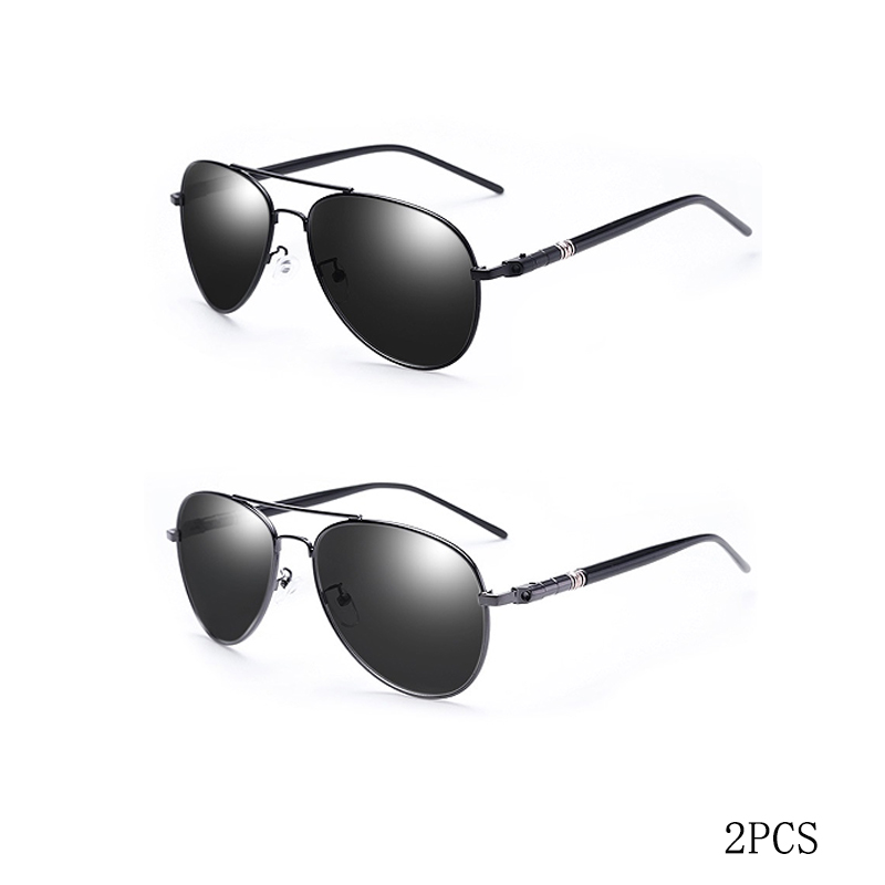 Gafas de sol polarizadas para hombre y mujer, gafas de sol reflectantes de colores, gafas de sol para conducir, lentes piloto unisex Uv400: Gris humo