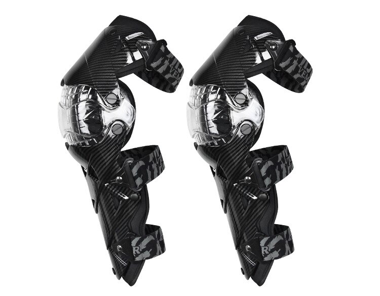 Protège-genoux de moto | protection du tibia, genouillères de Motocross MX protège-genoux, doublure amovible: Black