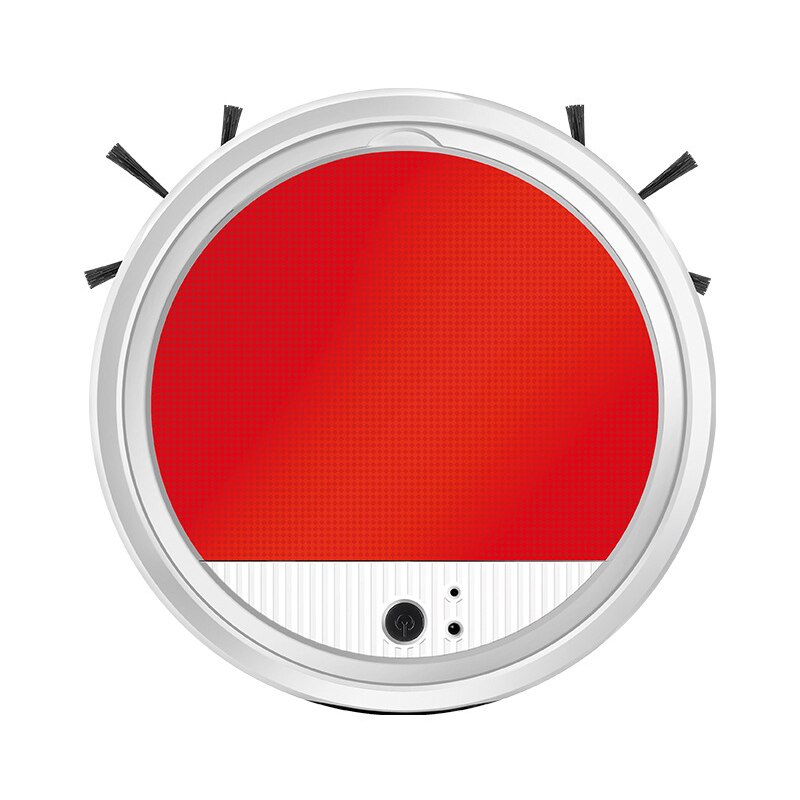 Automatic Robot Wireless Sweeping Vacuum Cleaner Dry Wet Cleaning Machine Charging Intelligent Vacuum Cleaner Home: white-red