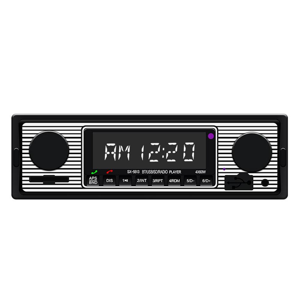 Dragonpad Bluetooth Vintage Car Radio MP3 Player Stereo USB AUX Classic Car Stereo Audio Car Radio MP3 Player
