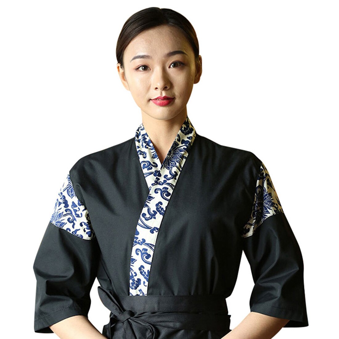 Cheft Uniform Japanese Chef Workwear Breathable Restaurant Uniform Unisex Sushi Costume Cook Bakery Cafe Work Wear: style5 / S