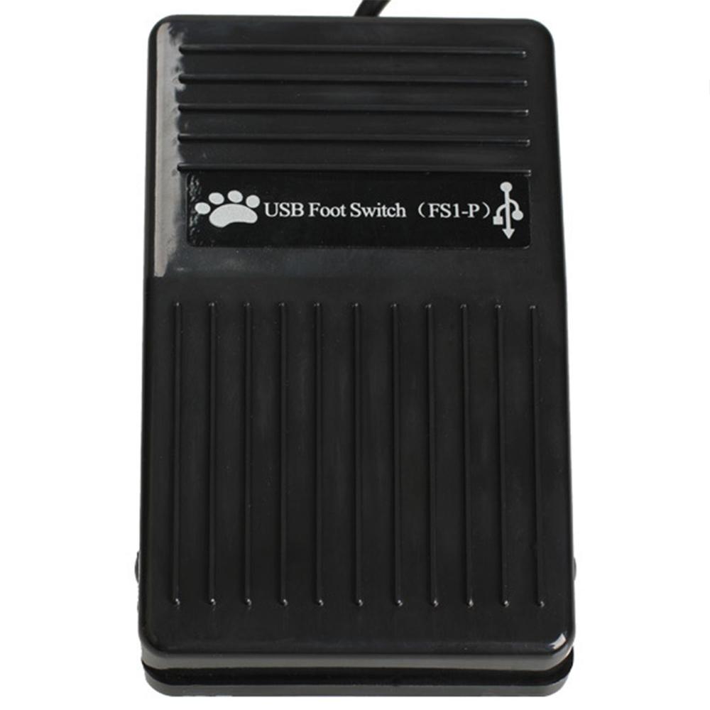 USB Single Foot Switch Keyboard Pedal Control one Switch for PC Computer USB Action Control Pre-program Key Functions mouse