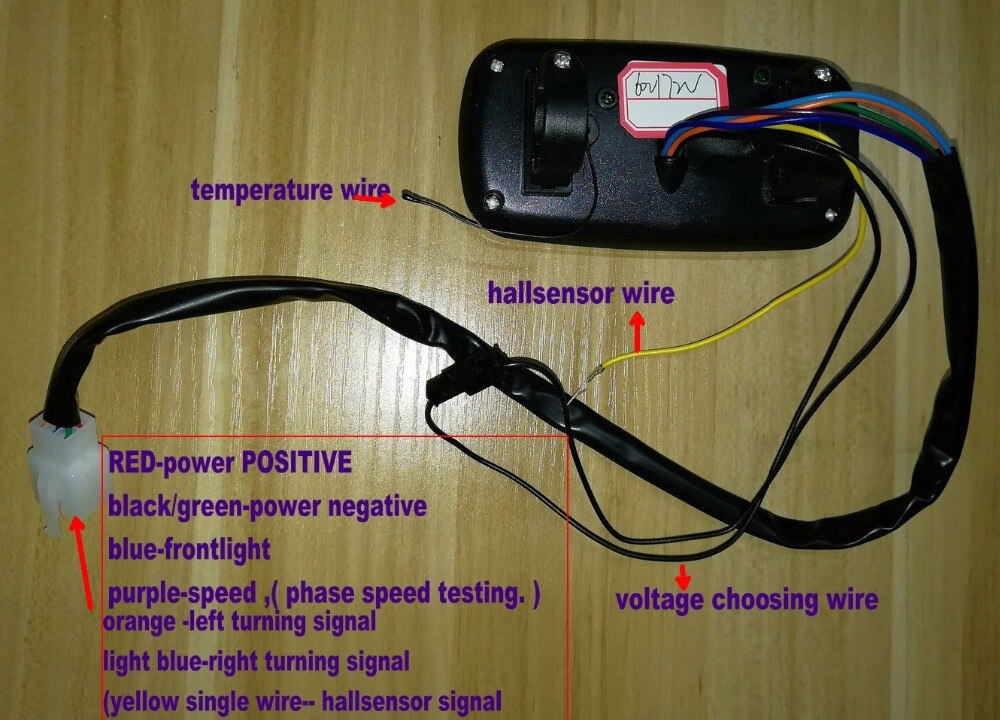 Snelheidsmeter LCD display instrument elektrische scooter fiets driewieler speed + batterij gauge indicator wit/gekleurde achtergrond
