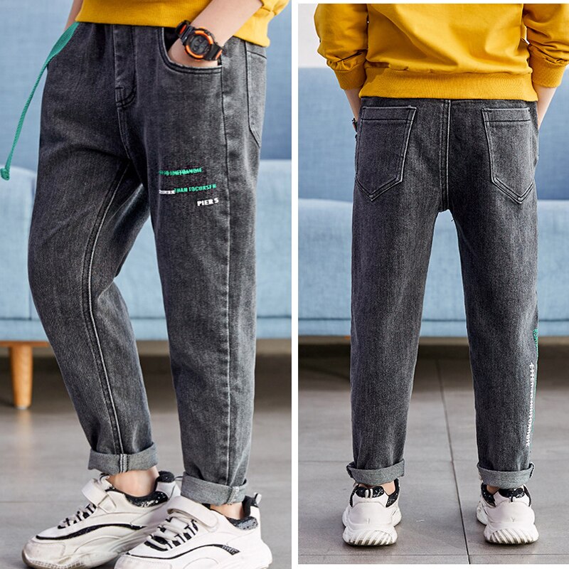 Pantaloni Casual per bambini Jeans per bambini 2020 nuovi Jeans pantaloni in Denim autunnali pantaloni elastici in vita 5-11Y Jeans Stertch per bambini