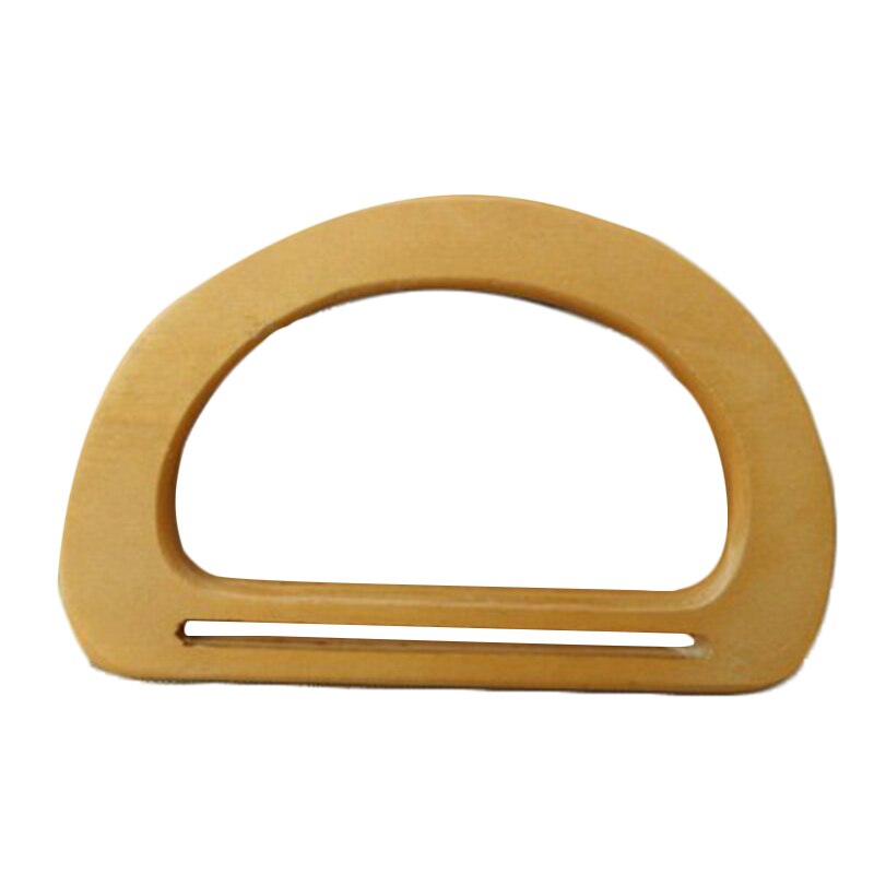 1PC Nature Wooden Bag Handle Replacement for DIY Making Purse Handbag Tote Semicircle Bag Handle Bag Accessories Anse De Sac: Yellow