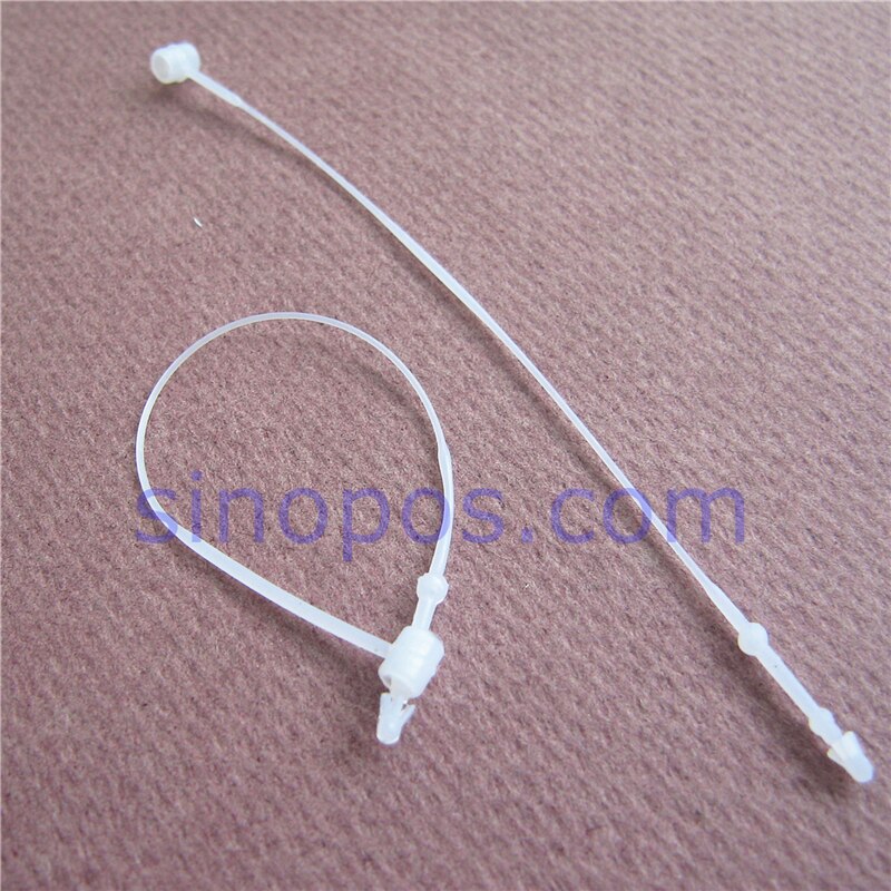 PP Loop Sloten 3 "5" 9 "22", kledingstuk kleren prijs label tagging security tie plastic loop pin sieraden schoenen string hang tag seal