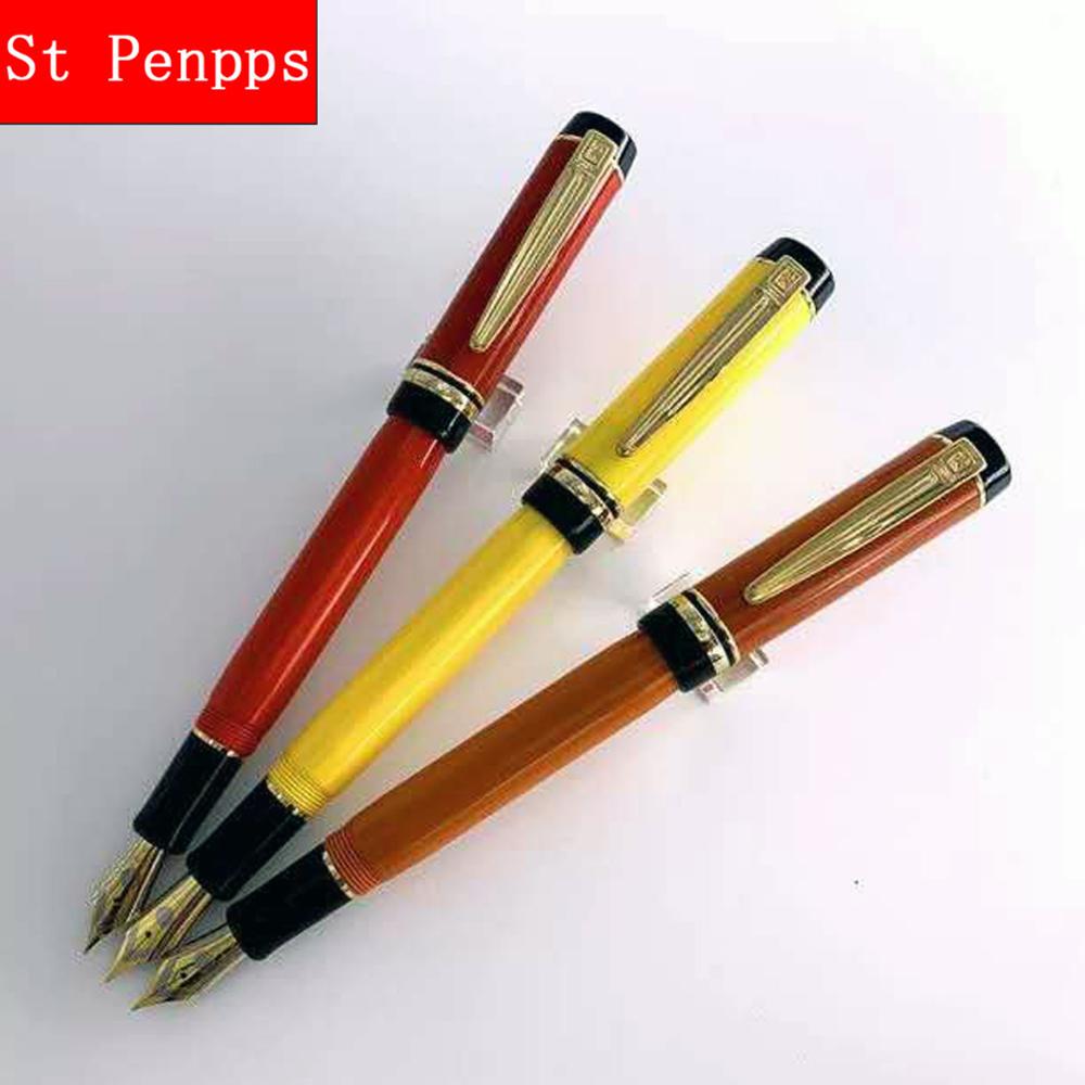 HERO Wing Sung 670 pluma estilográfica de resina tinta pluma convertidor relleno EF/F/M Nib opcional papelería oficina escuela suministros escritura
