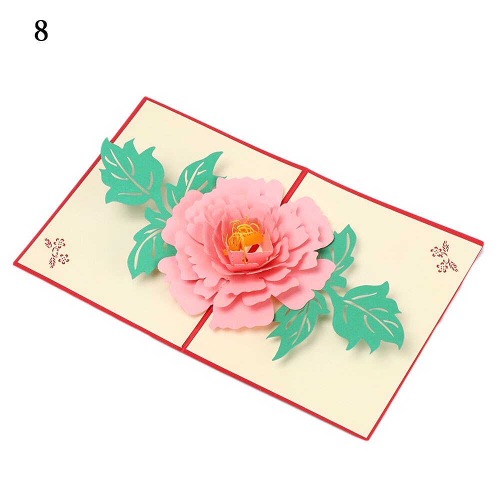 3D Pop-Up Cards Birthday Card for Girl Kids Wife Husband Birthday Cake Greeting Card Postcards Card with Envelope Stickers: 8