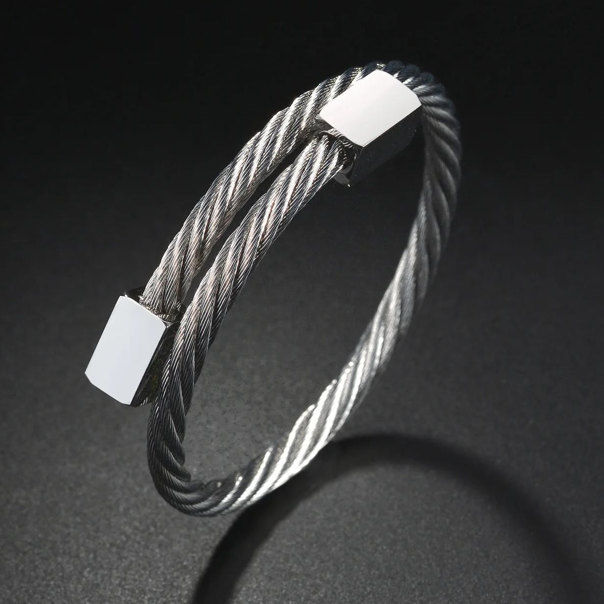 Punk Goth Rvs Cubaanse Ketting Viper Snake Armband voor Mannen Mode Animal Link Armband: Kobalt Violet