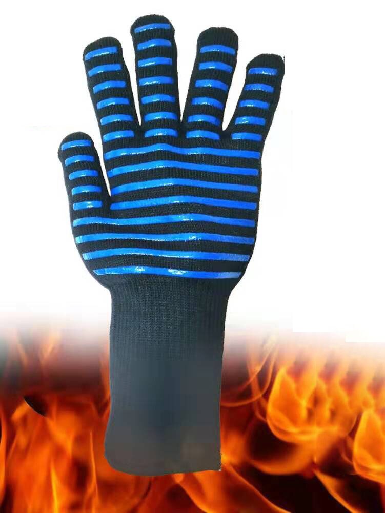 Silikon Multi-Zweck Handschuhe Backen BBQ Grill Handschuh extrem Hitze Beständig Ofen Ärmeln Küche Grill Grillen Werkzeuge: B Stil 1 Stck