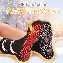 Winter Magnetic Therapy Massage Socks Tourmaline Self-Heating Health Care Breathable Massager Winter Warm Foot Care Socks