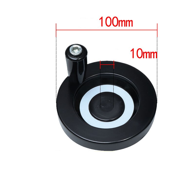 M5 M6 CNC 3D Printer Handwheel Mechanical Hand Wheel Hole Diameter With Removable Handle Lathe Round Machinery Accessories: 10x100xM5