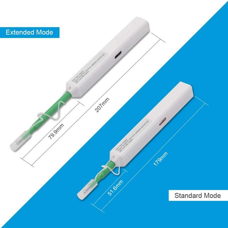 LC/SC/FC/ST One-Click Cleaner Tool 1.25mm and 2.5mm Fiber Optic Cleaning Pen 800 Cleans Fiber Optic Cleaner