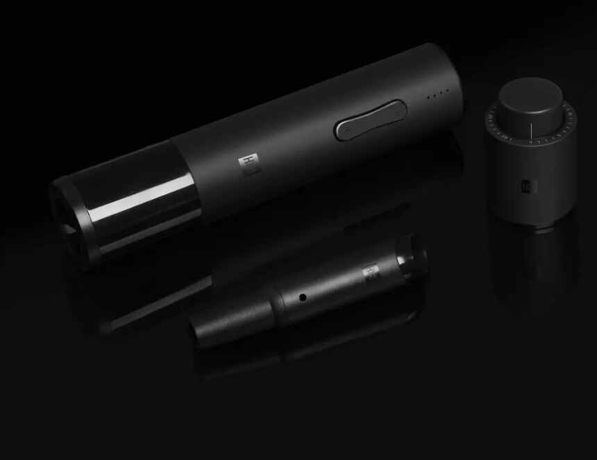 Xiaomi Huohou Automatique Rouge Vin Ouvre-Bouteille Bouchon Bouchon Rapide Décanteur Électrique Band Elektrische Flesopener