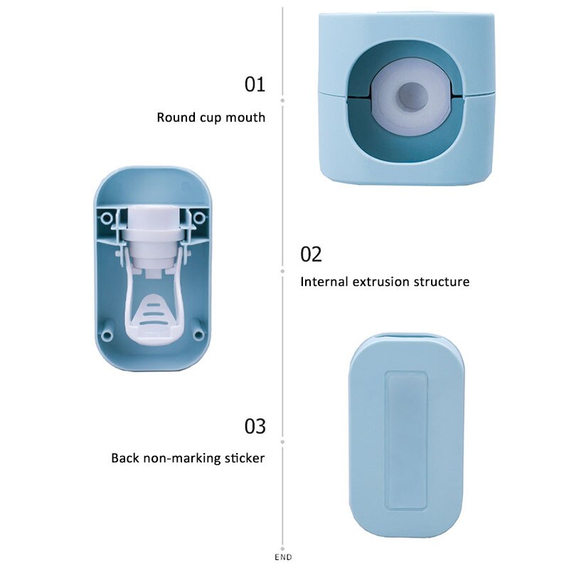 Oral Hygiene Care Wall-mounted Squeezer Tube Toothpaste Tooth Paste Squeezer Dispenser Automatic Toothpaste Holder
