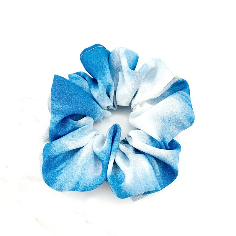 Tie-Verven Scrunchies Paardenstaart Houder Haar Das Meisjes Haar Ring Tie-Dye Print Elastische Haarbanden Vrouwen Creatieve haar Accessoires